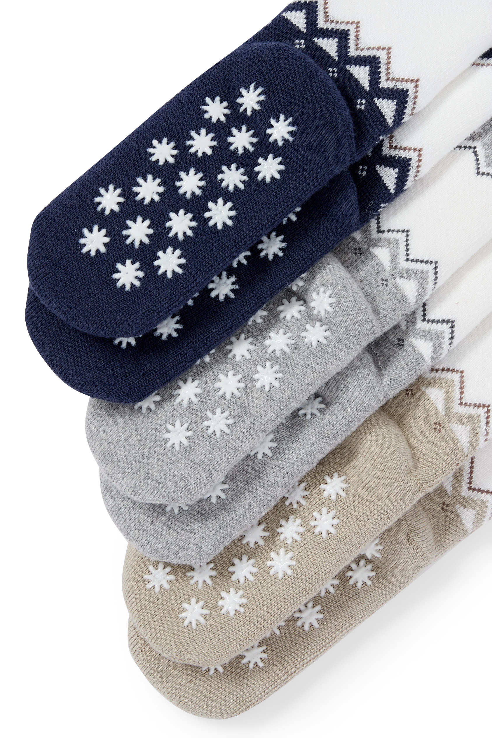 Multipack of 3 - baby Christmas non-slip socks