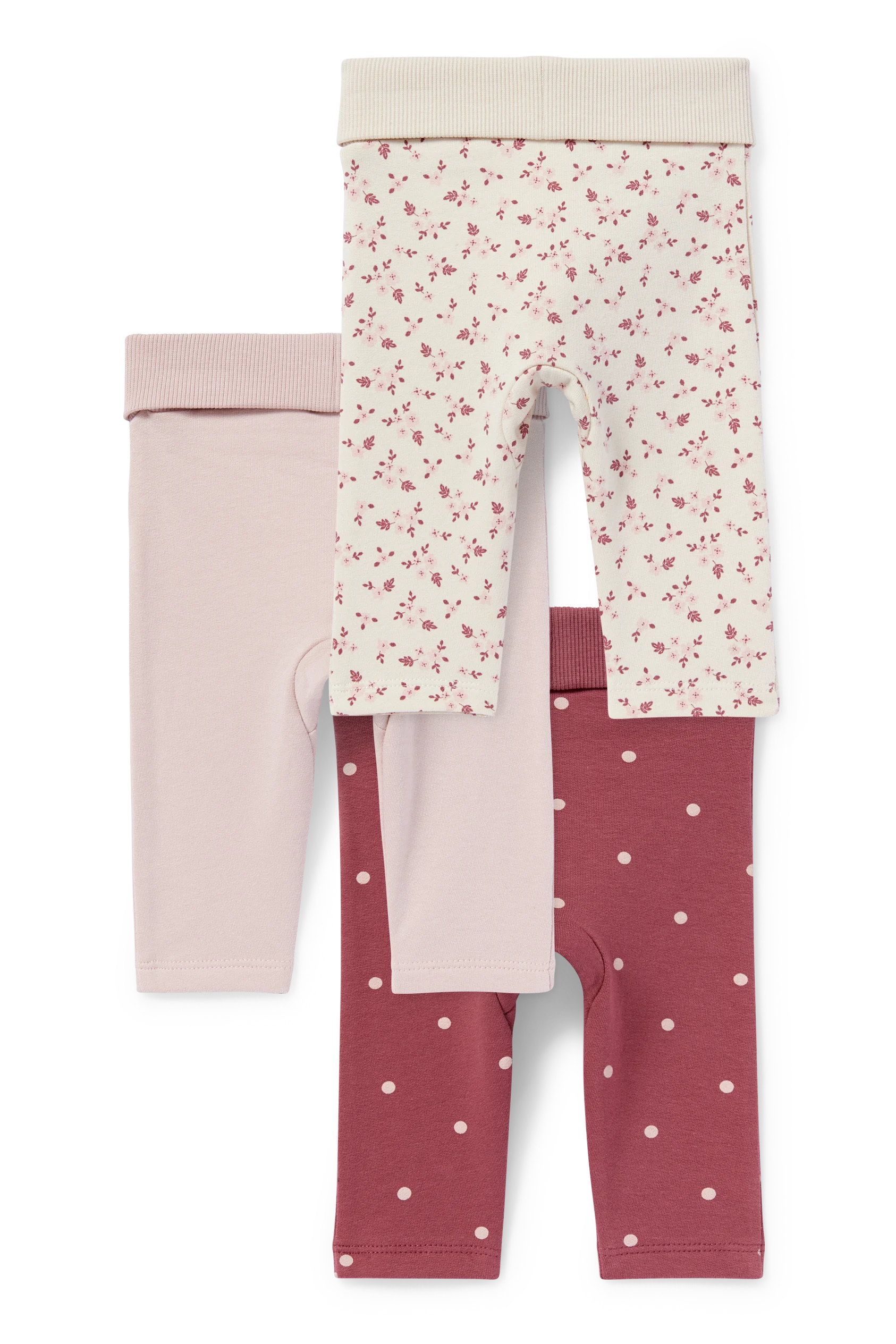Multipack of 3 - baby thermal leggings