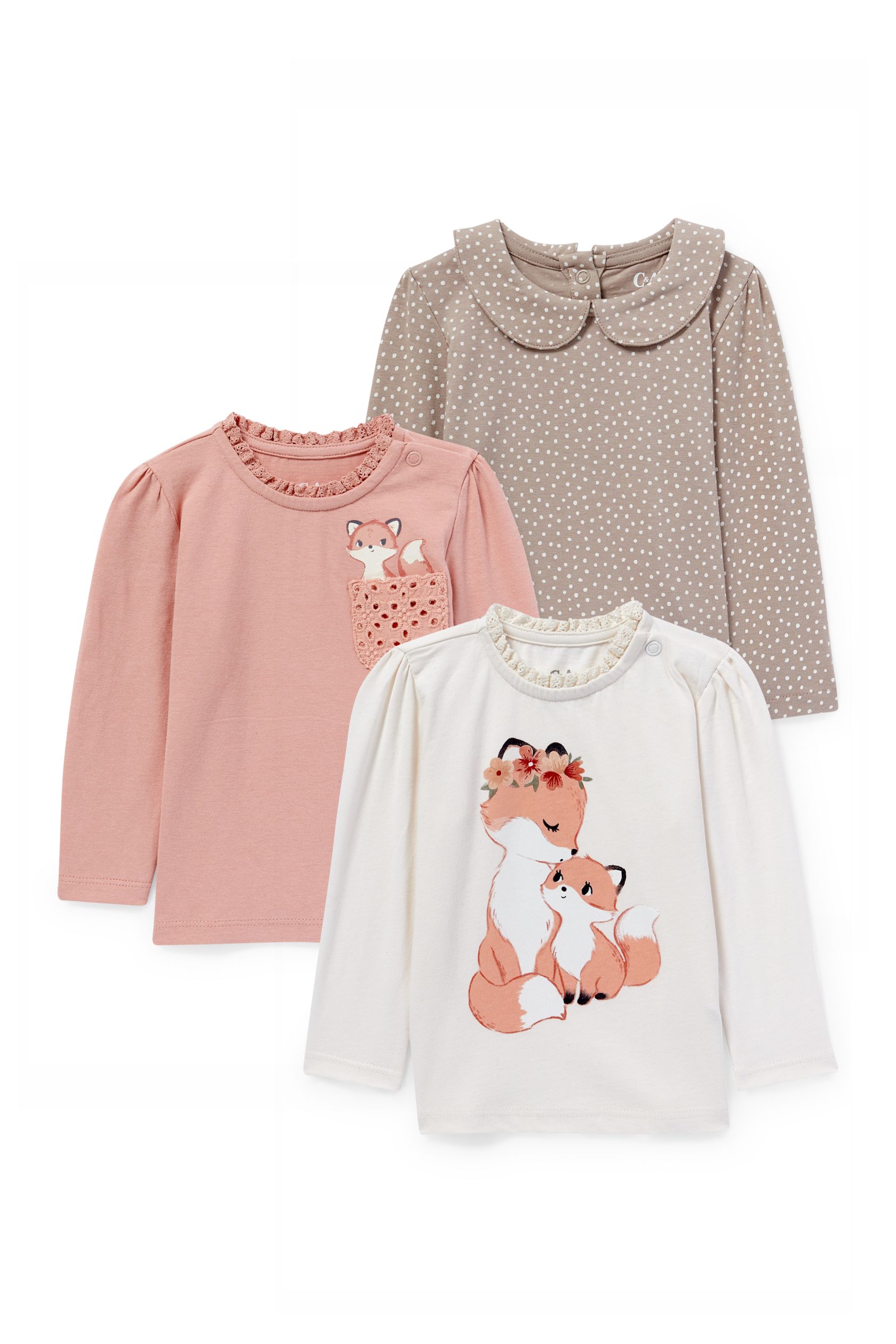 Multipack of 3 - baby long sleeve top