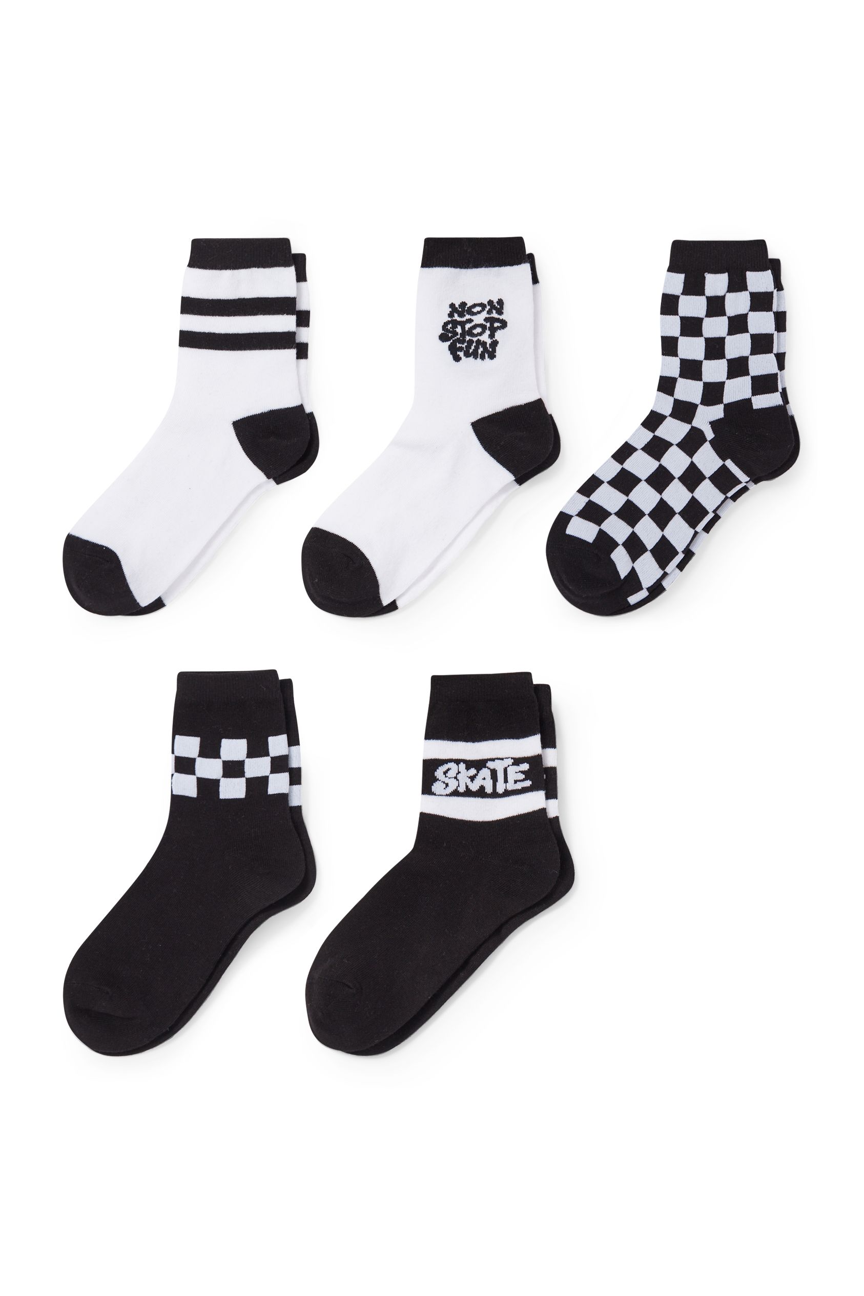 Multipack of 5 - socks - patterned