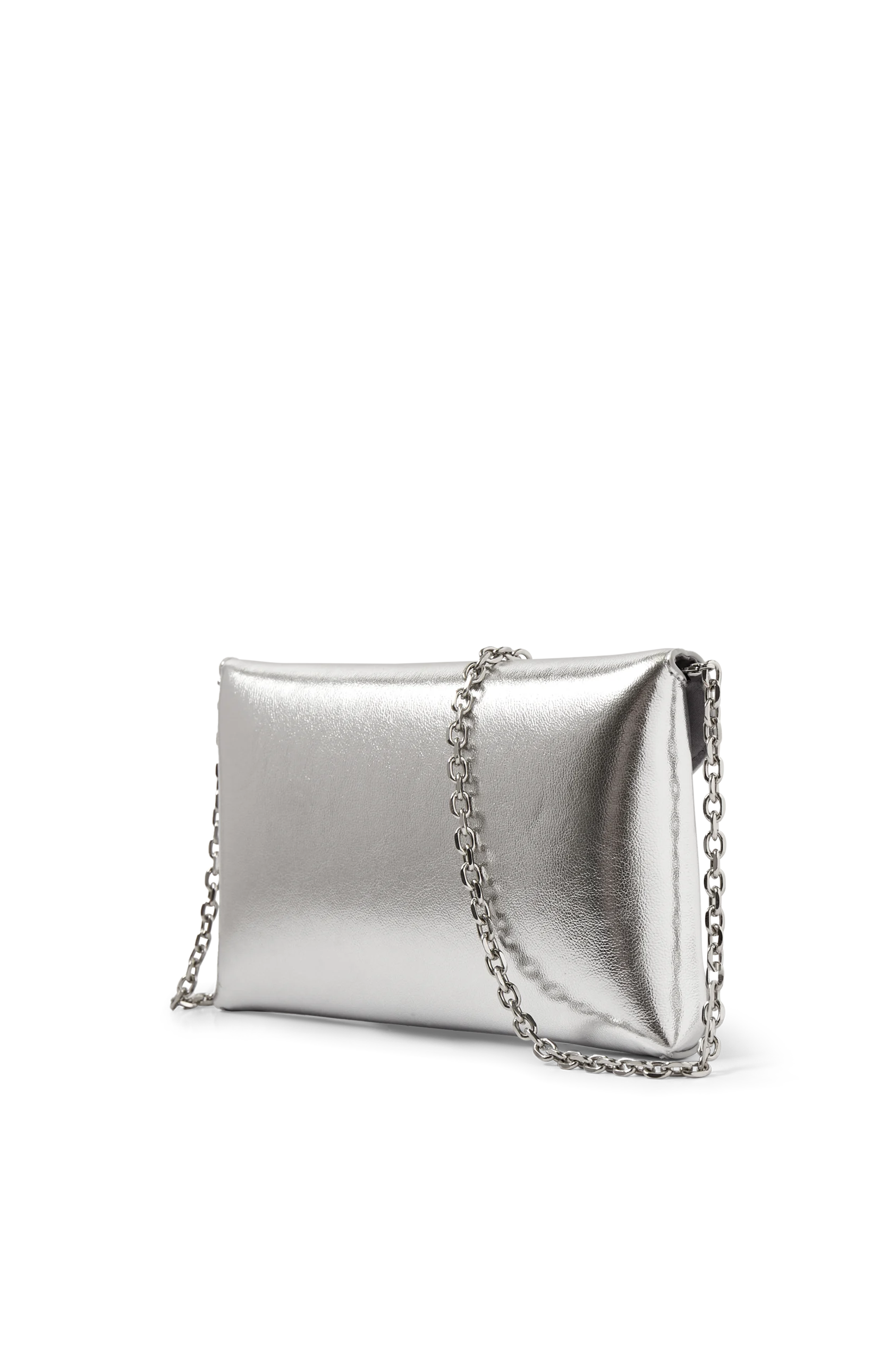Shoulder bag with detachable bag strap - faux leather