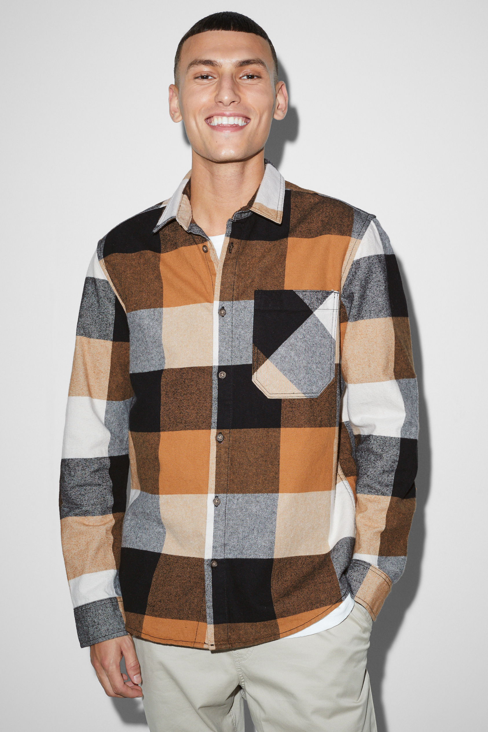 Flannel shirt - regular fit - check