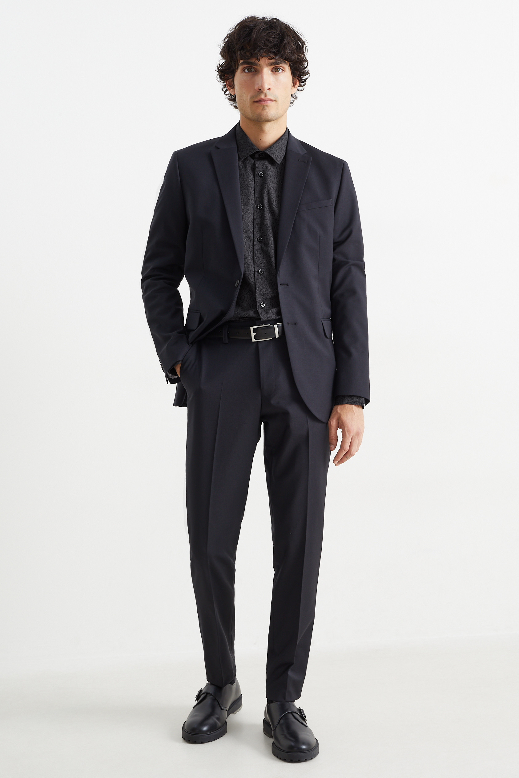 Business shirt - slim fit - kent collar - easy-iron