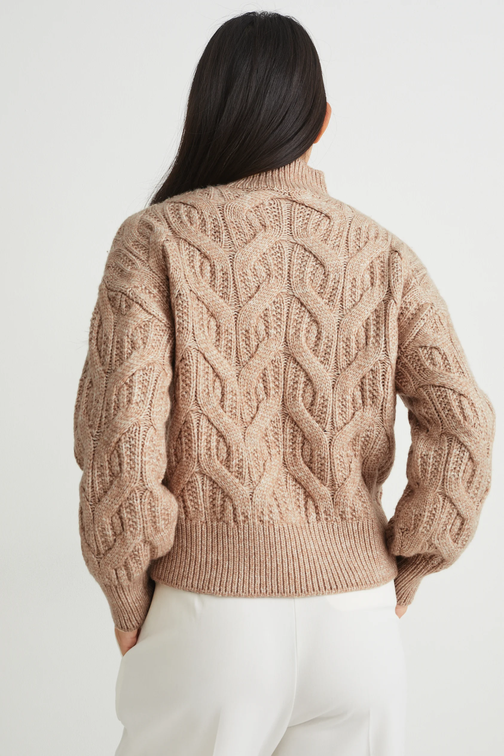 Jumper - cable knit pattern