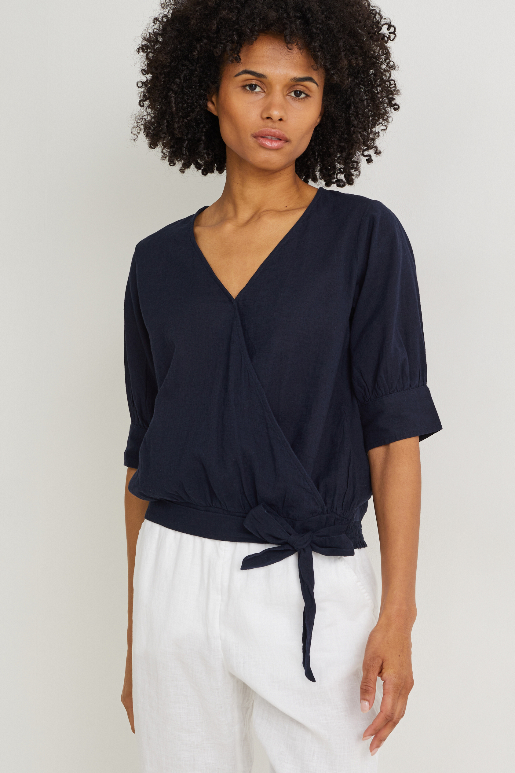 Blouse - linen blend
