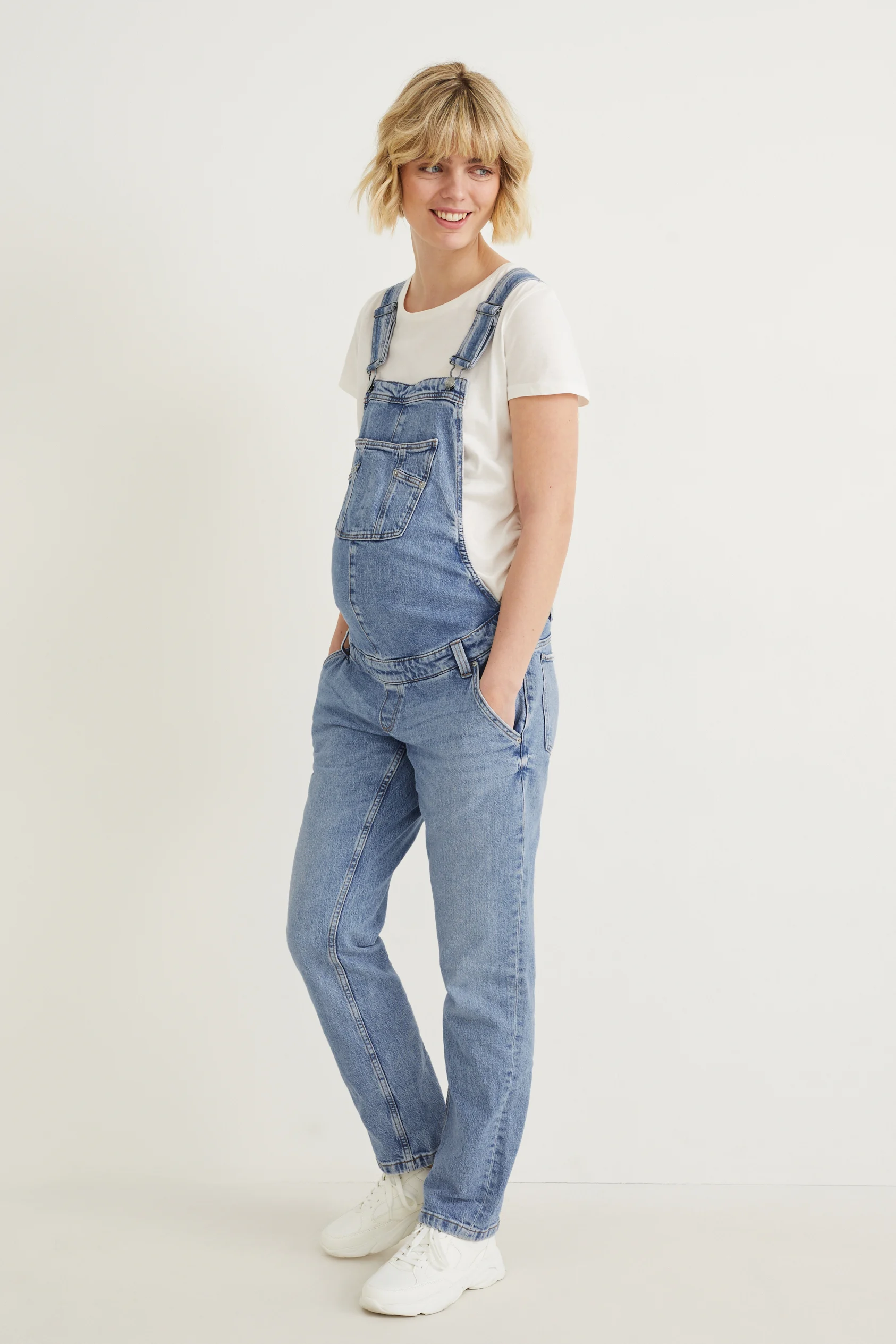 Maternity dungarees - straight fit - LYCRA?