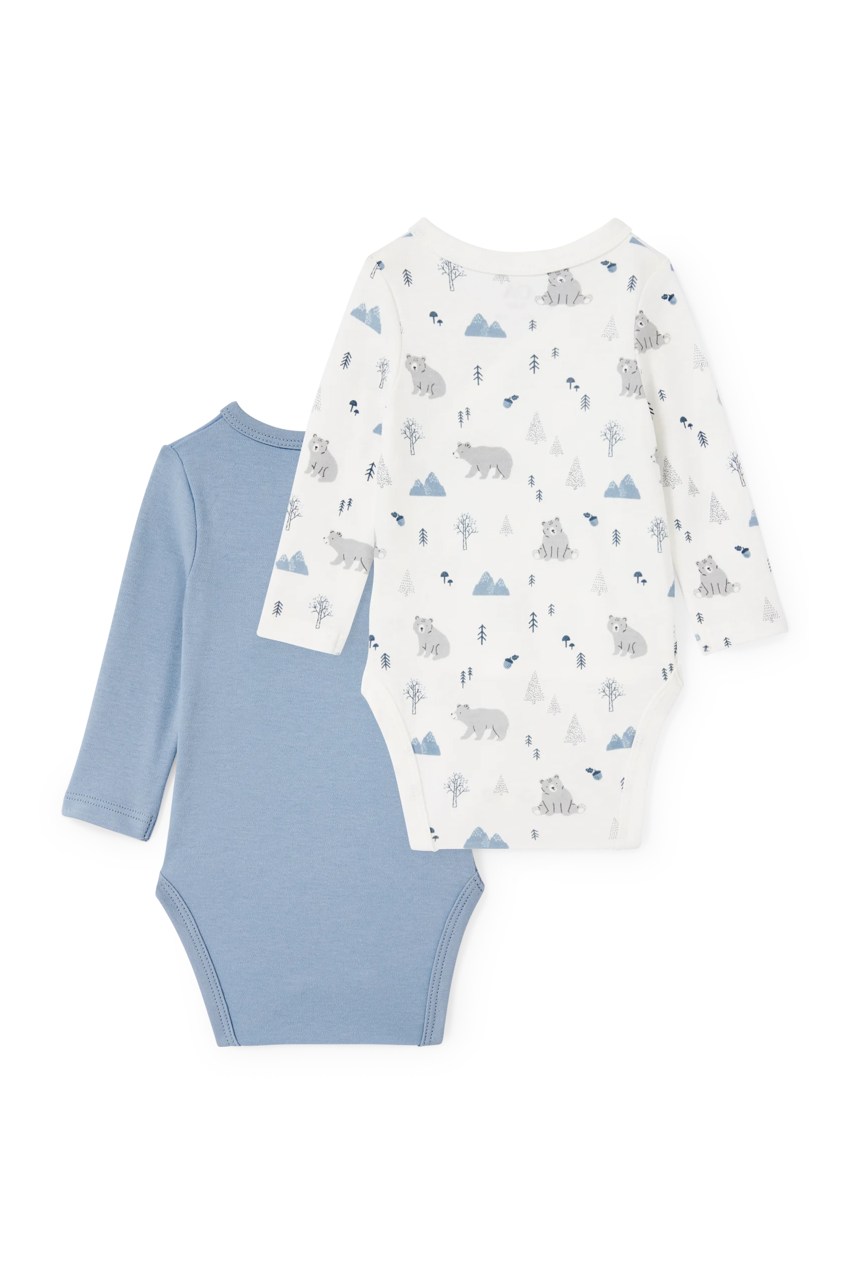 Multipack of 2 - baby wrapover bodysuit