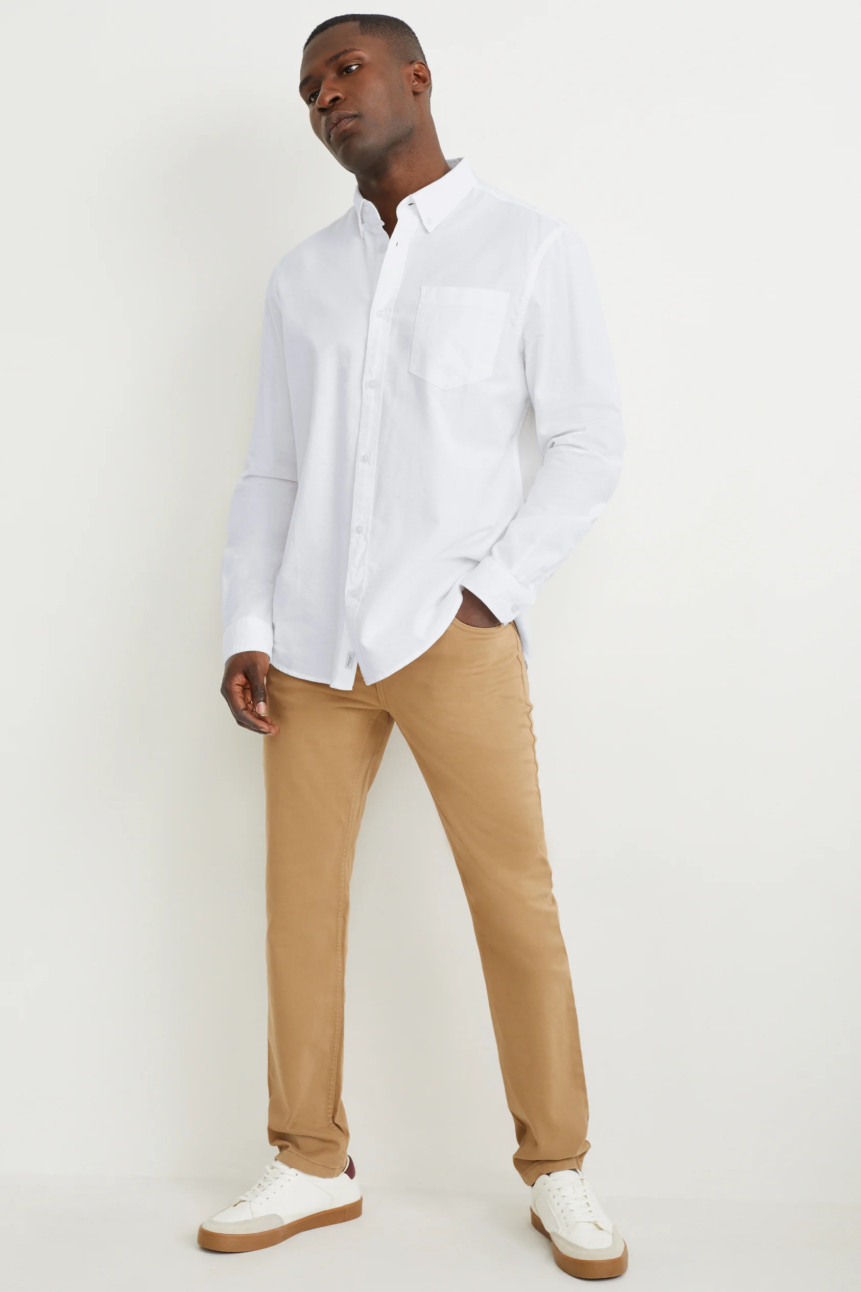Shirt - regular fit - button-down collar