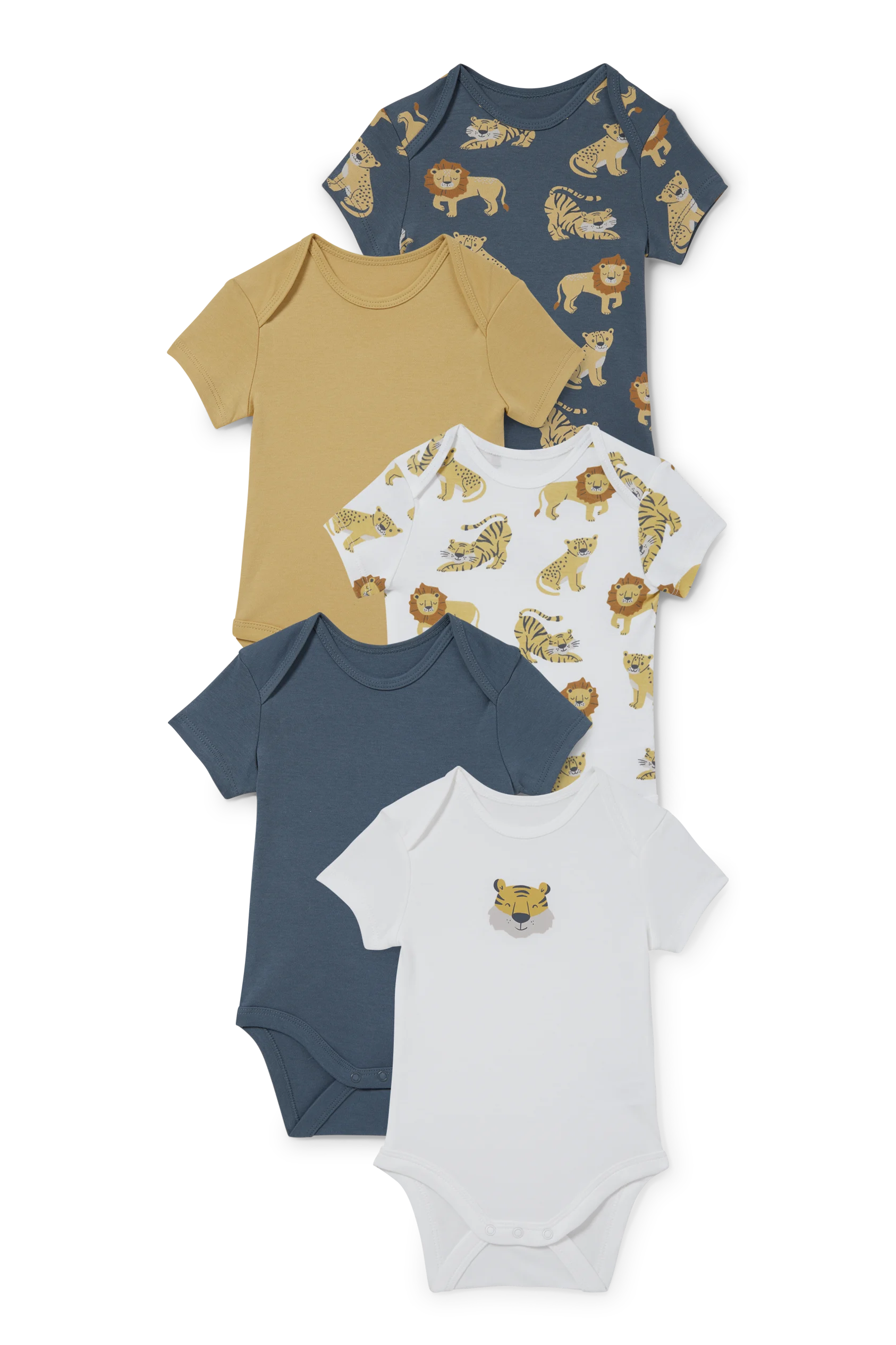 Multipack of 5 - baby bodysuit