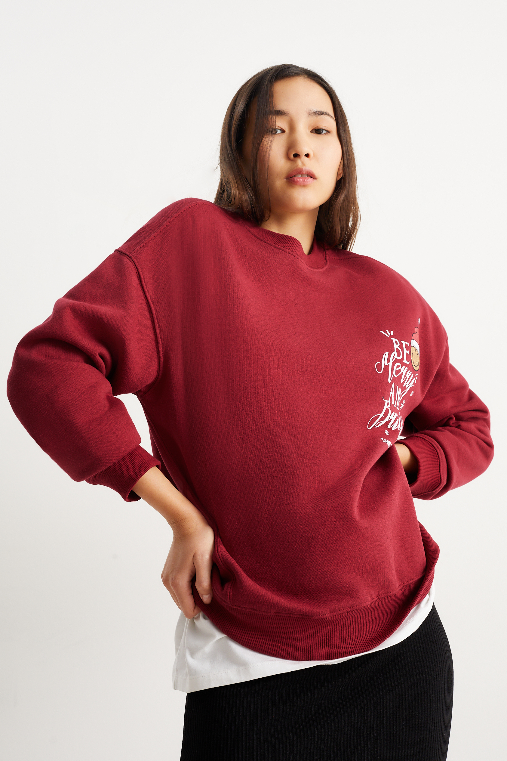 CLOCKHOUSE - Christmas sweatshirt - SmileyWorld?