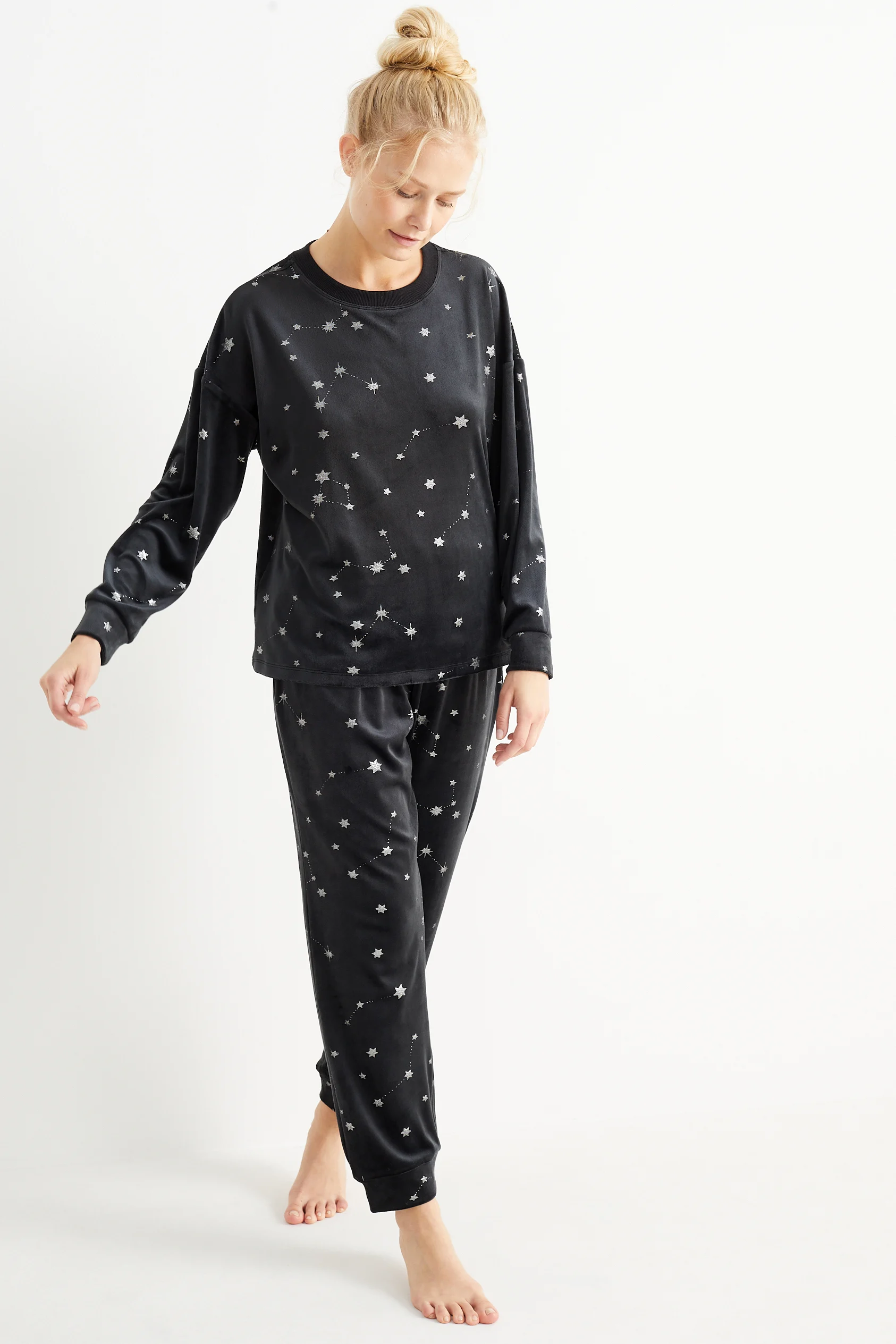 Christmas winter pyjamas - shiny