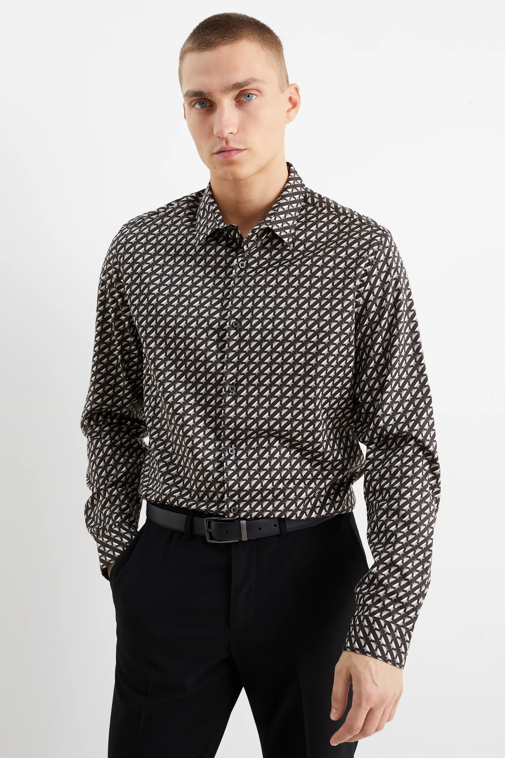Business shirt - slim fit - kent collar - easy-iron
