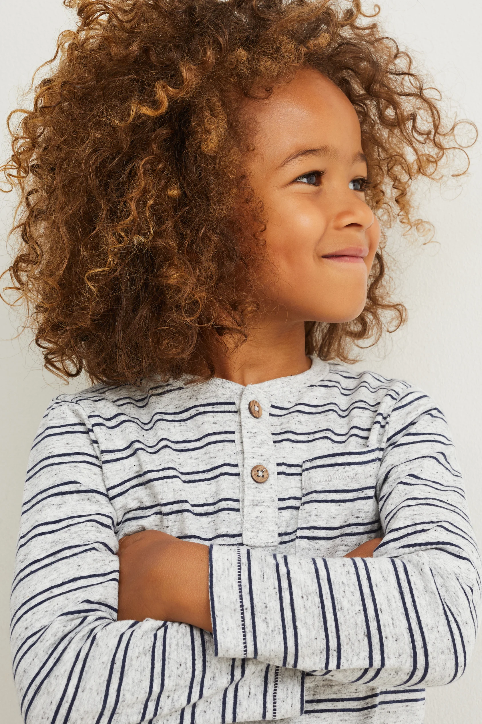 Long sleeve top - striped