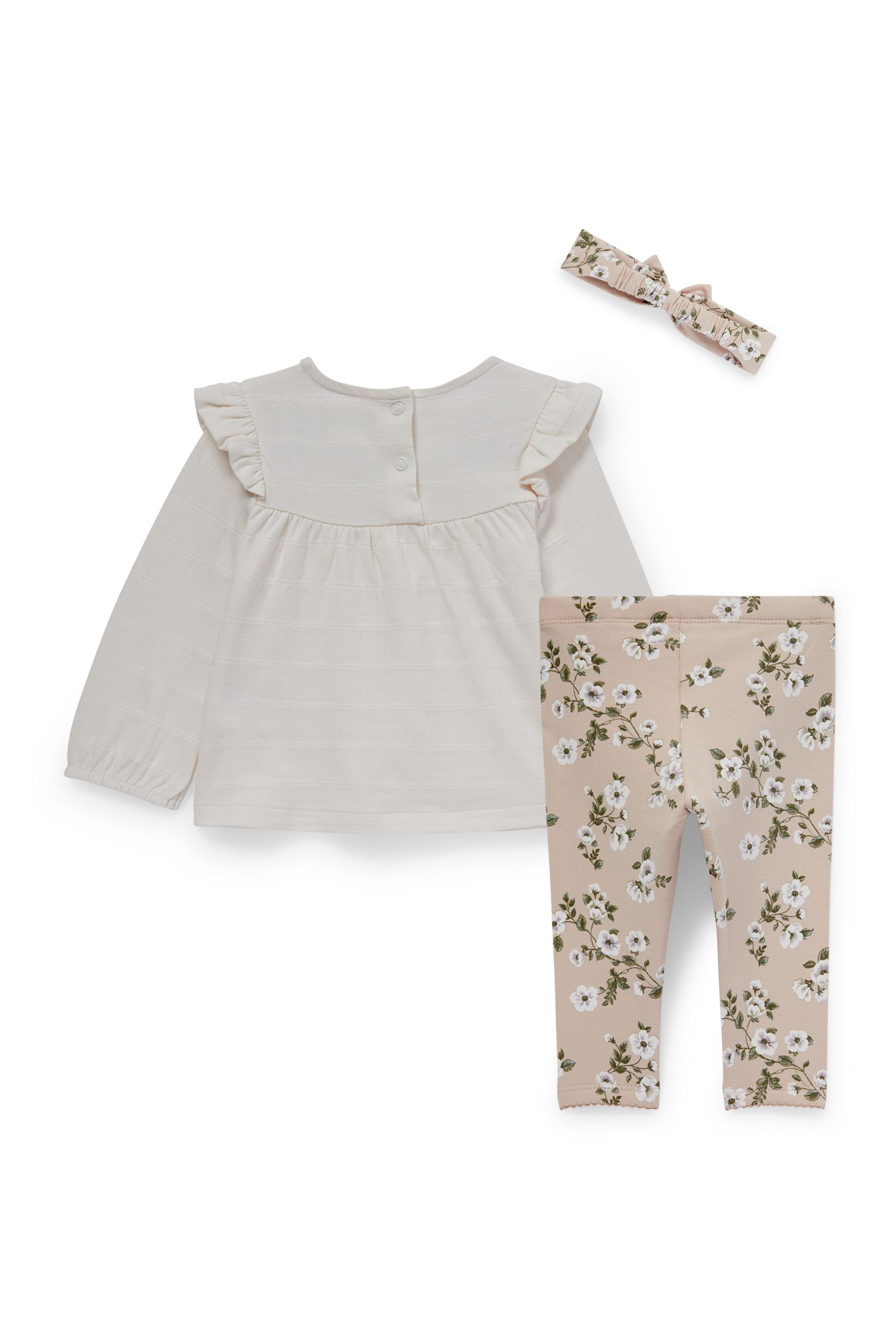 Flowers - baby outfit - 3 piece