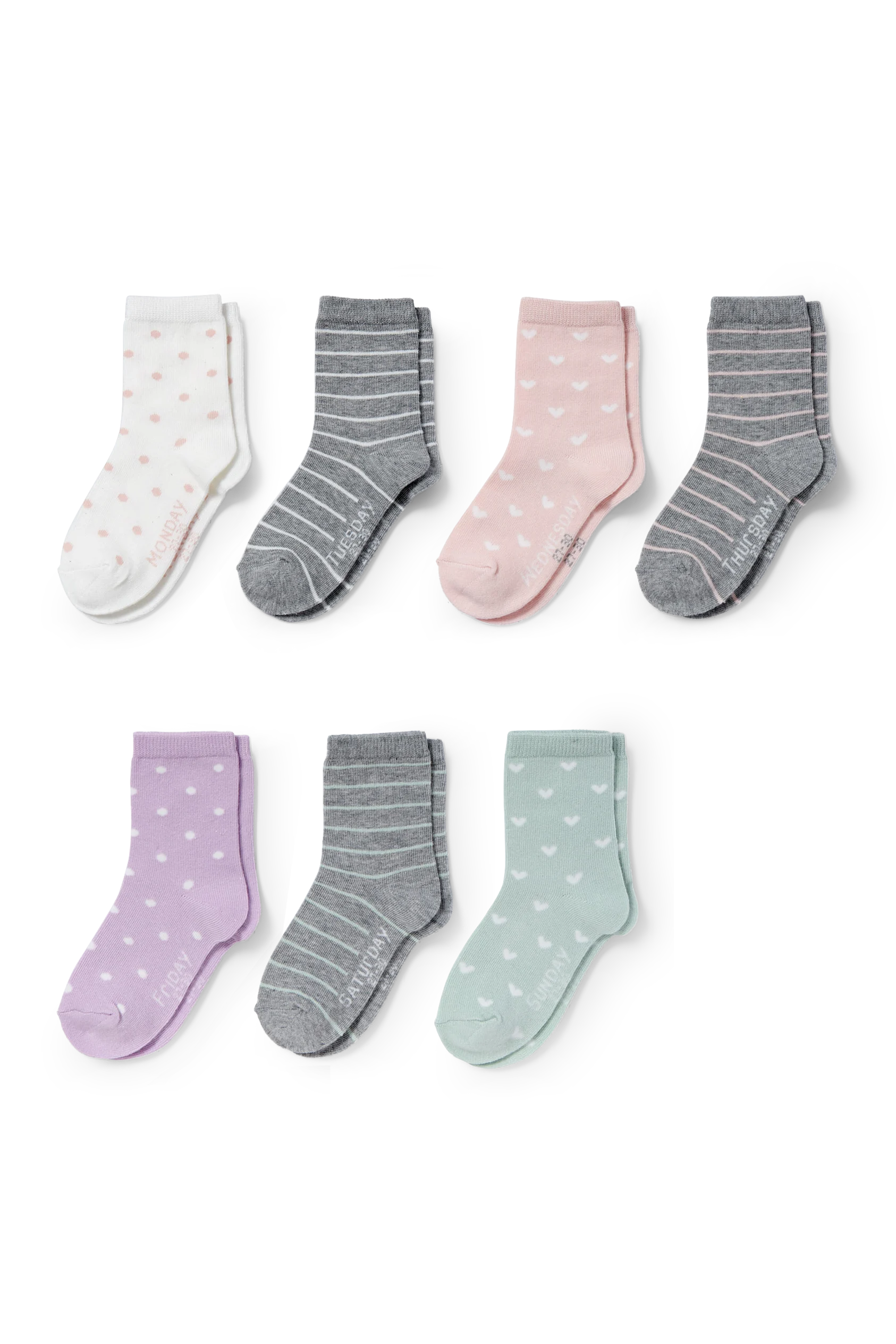 Multipack of 7 - socks - patterned
