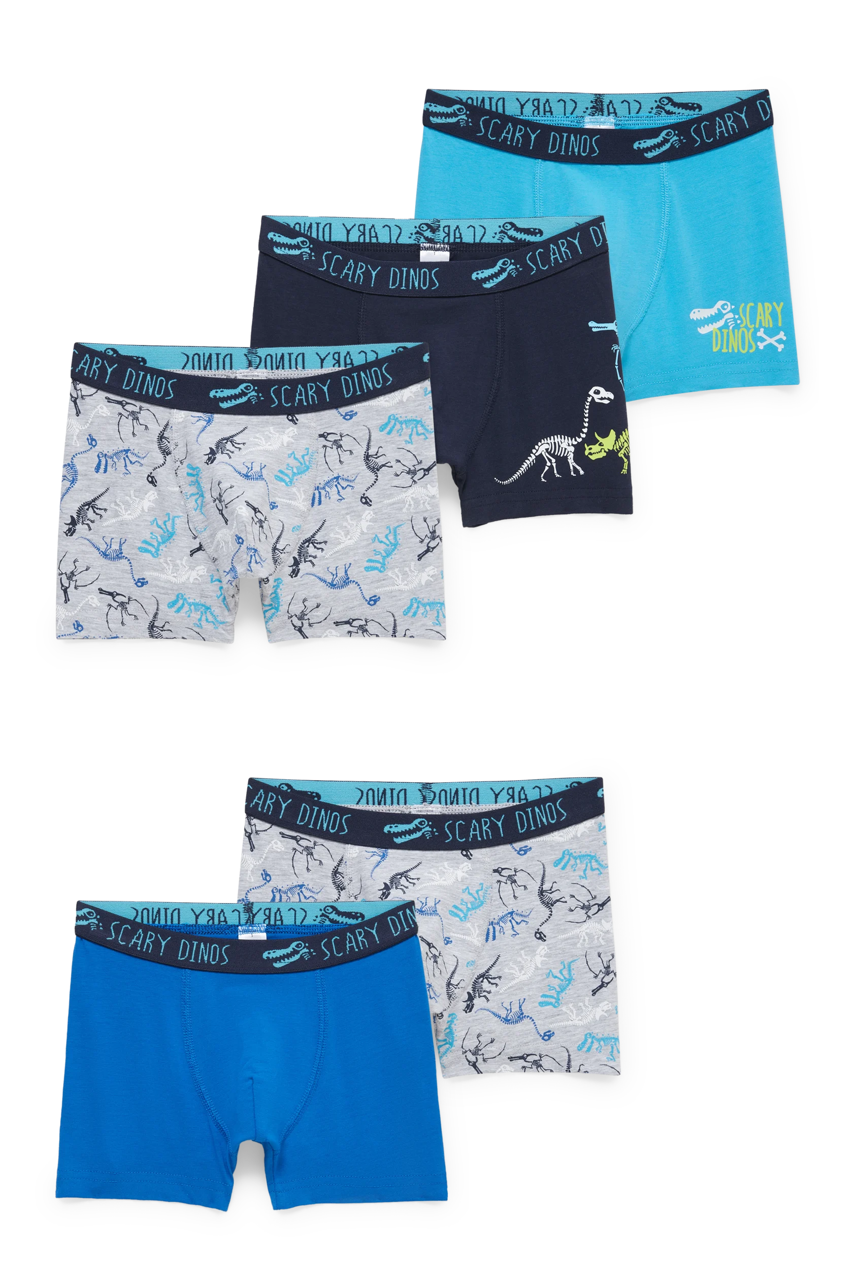 Multipack of 5 - dinosaur - boxer shorts