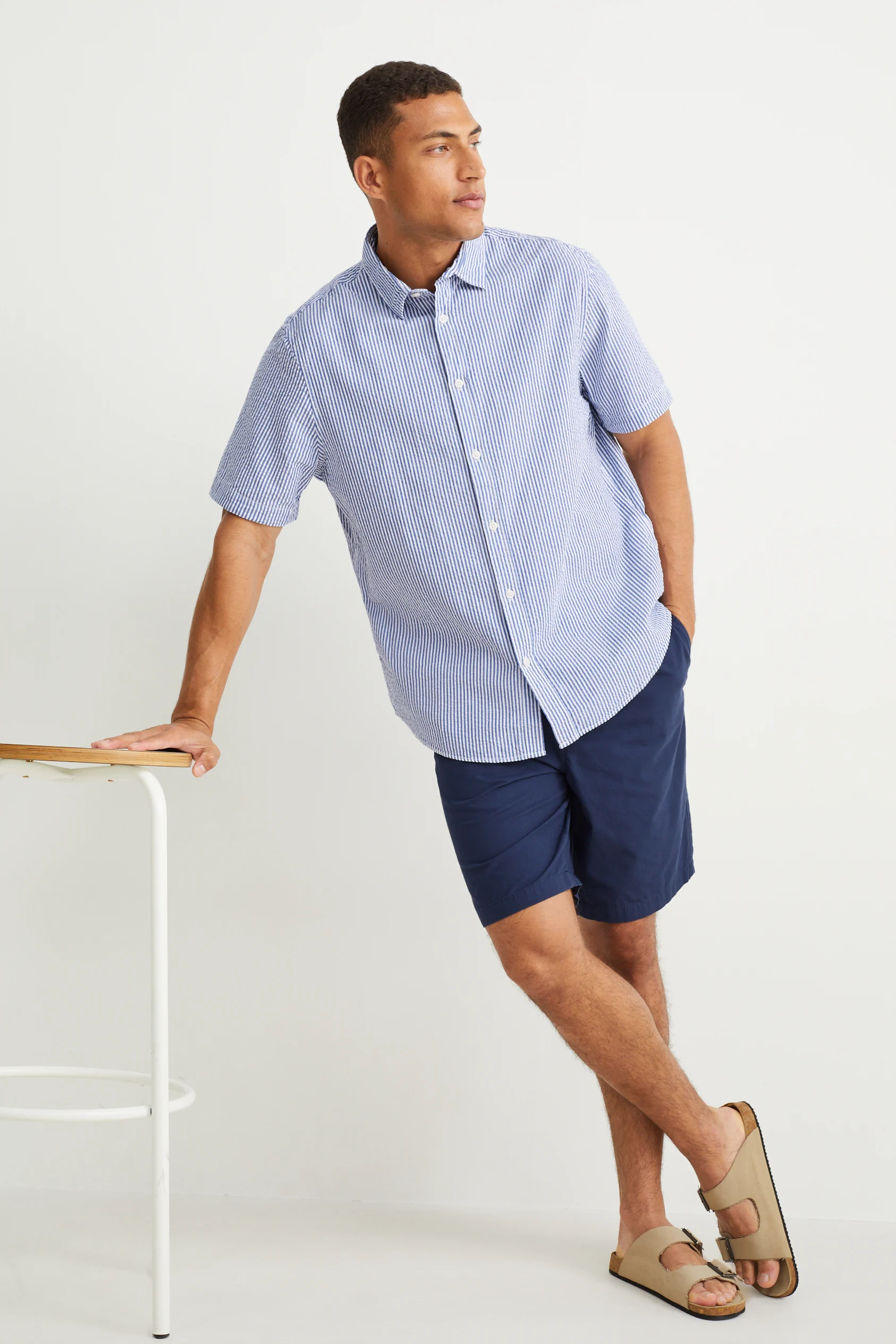 Shirt - regular fit - kent collar - striped