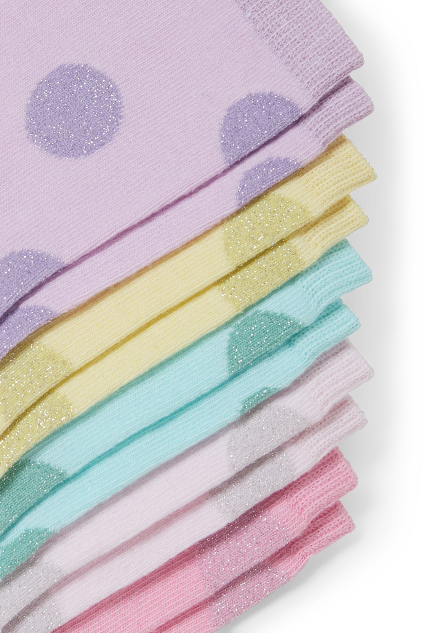 Multipack of 5 - socks - polka dot