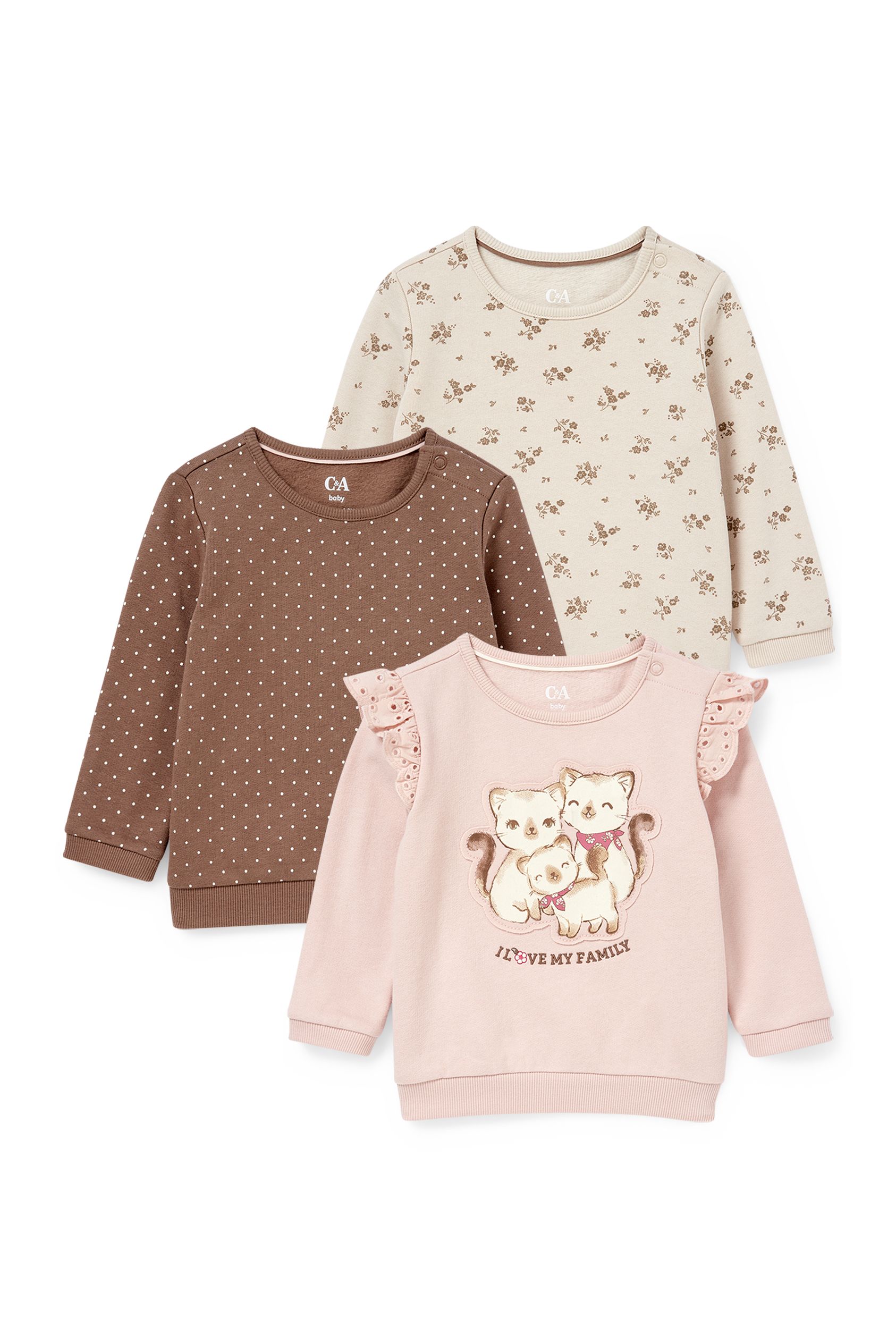 Multipack of 3 - baby sweatshirt