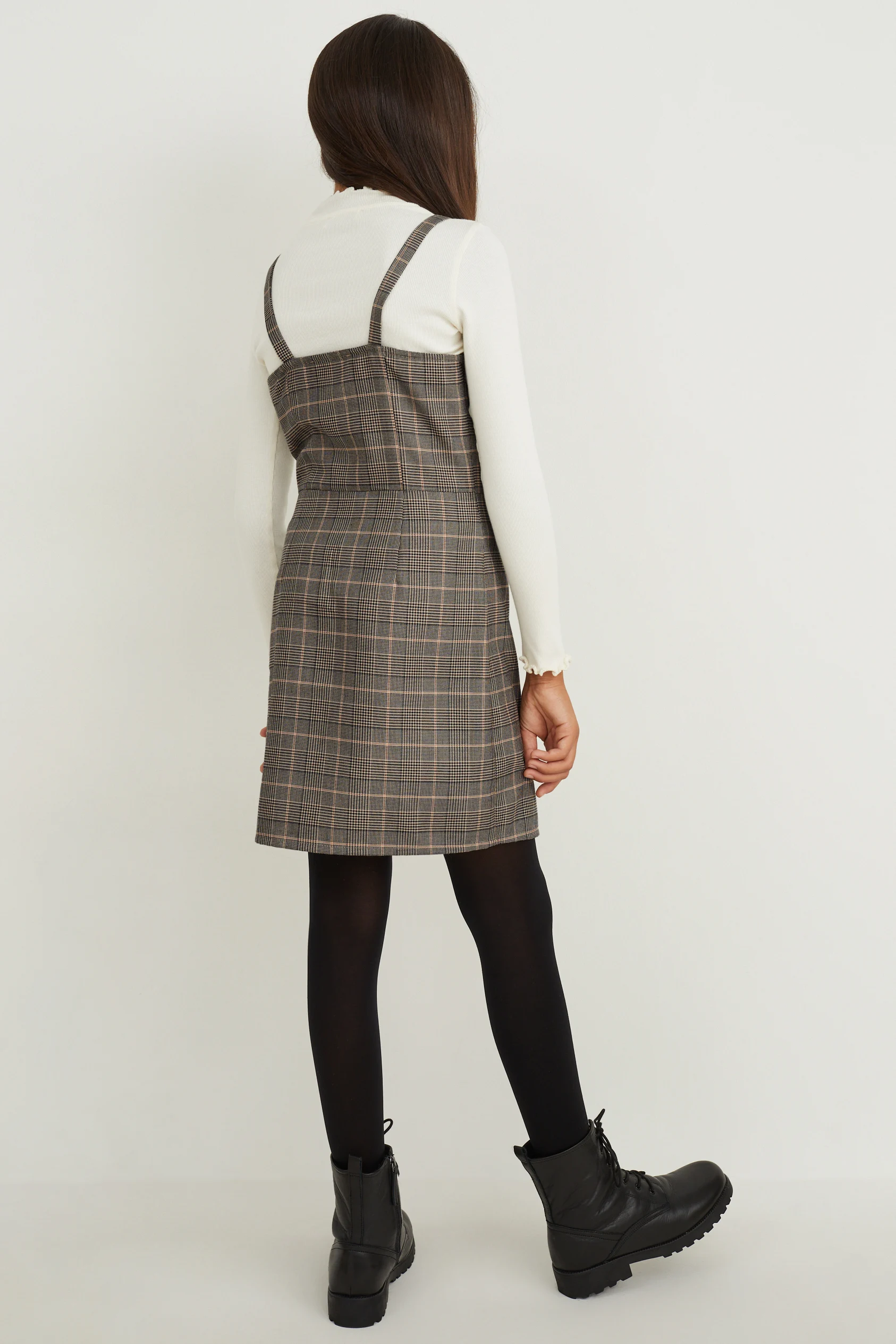 Set - long sleeve top and dress - 2 piece