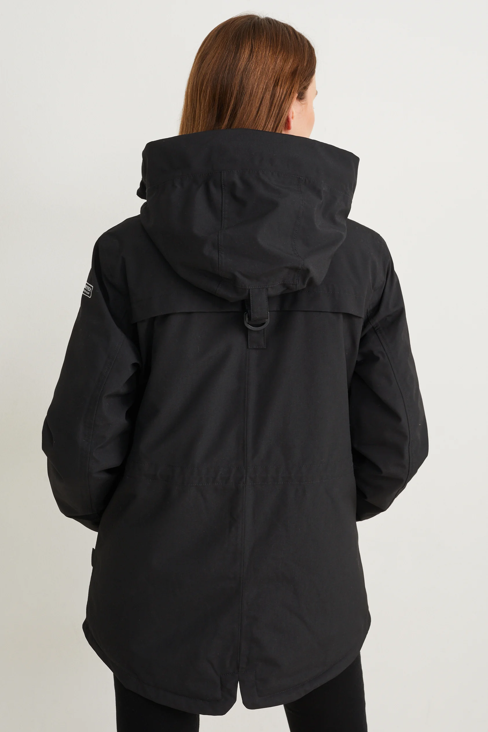 Rain jacket with hood