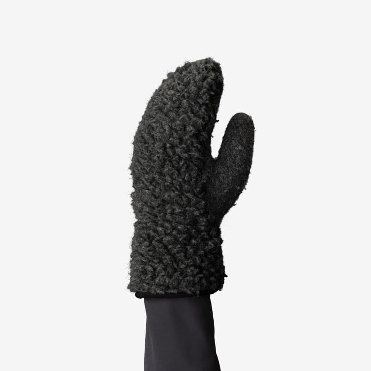 Wool pile Liner Mittens