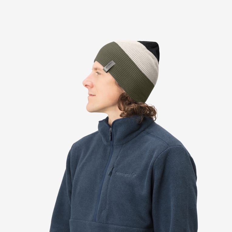 striped mid weight Beanie