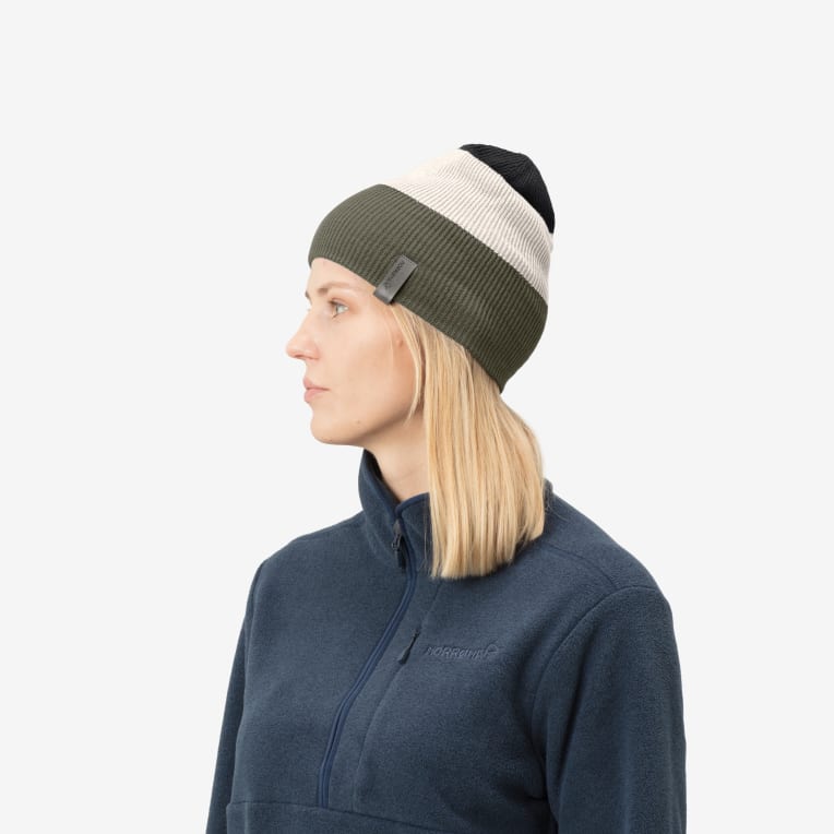 striped mid weight Beanie