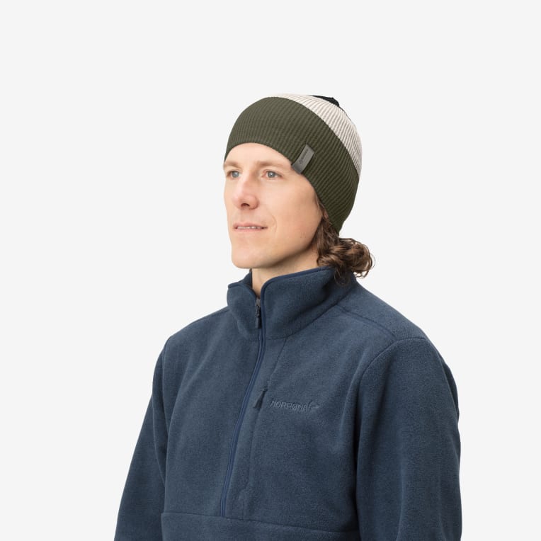 striped mid weight Beanie