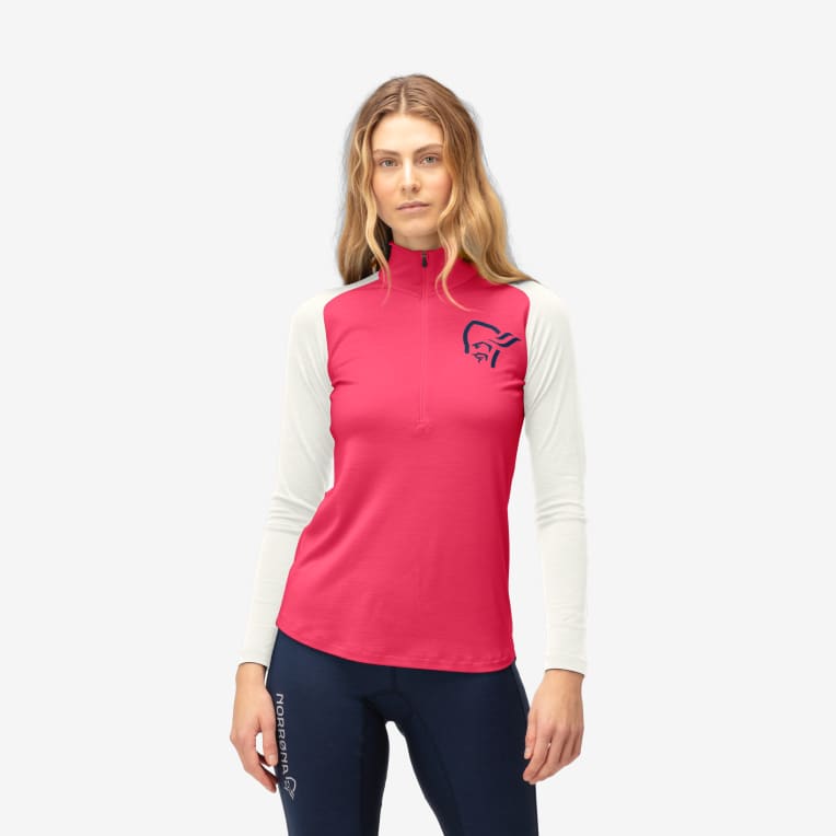 Norrøna pureUll Zip Neck