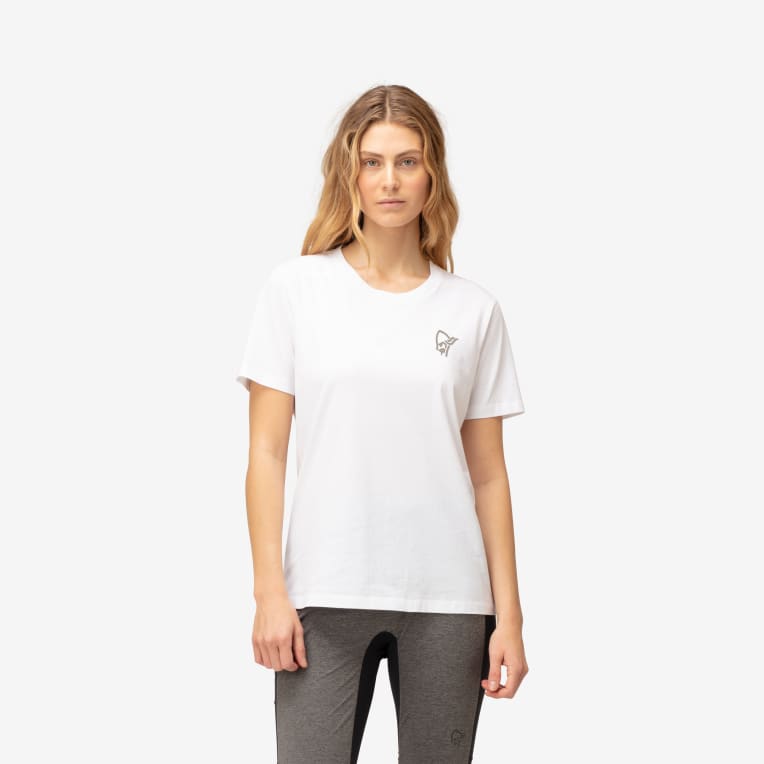 cotton vikinghead embroidery T-shirt