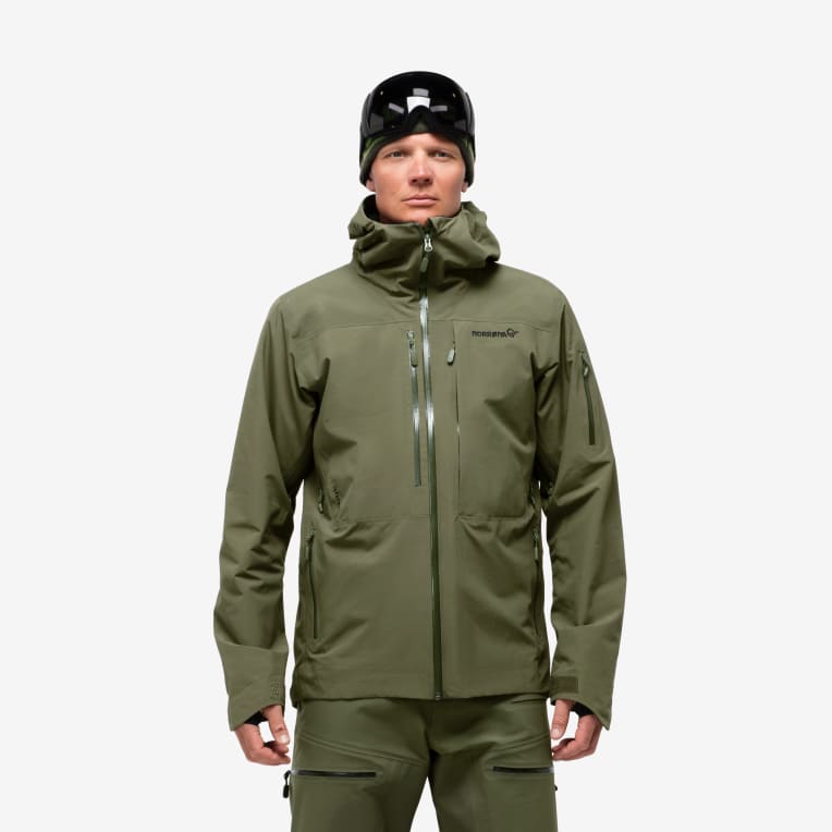 Full weather protection and warm PrimaLoft insulation for powder adventures on colder days.
