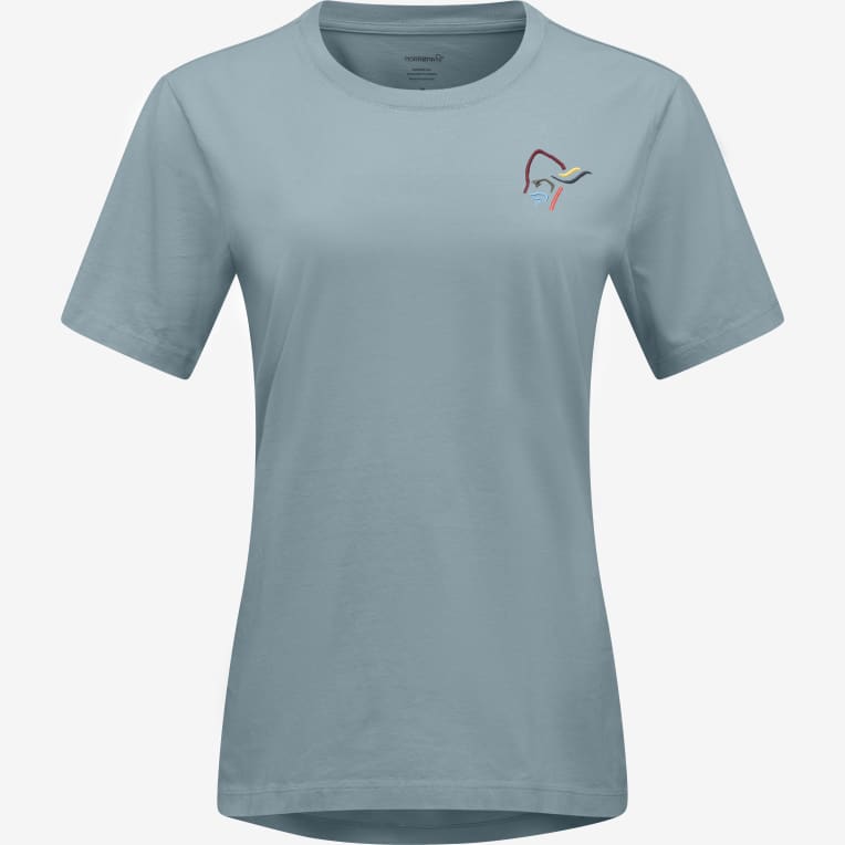 cotton vikinghead embroidery T-shirt