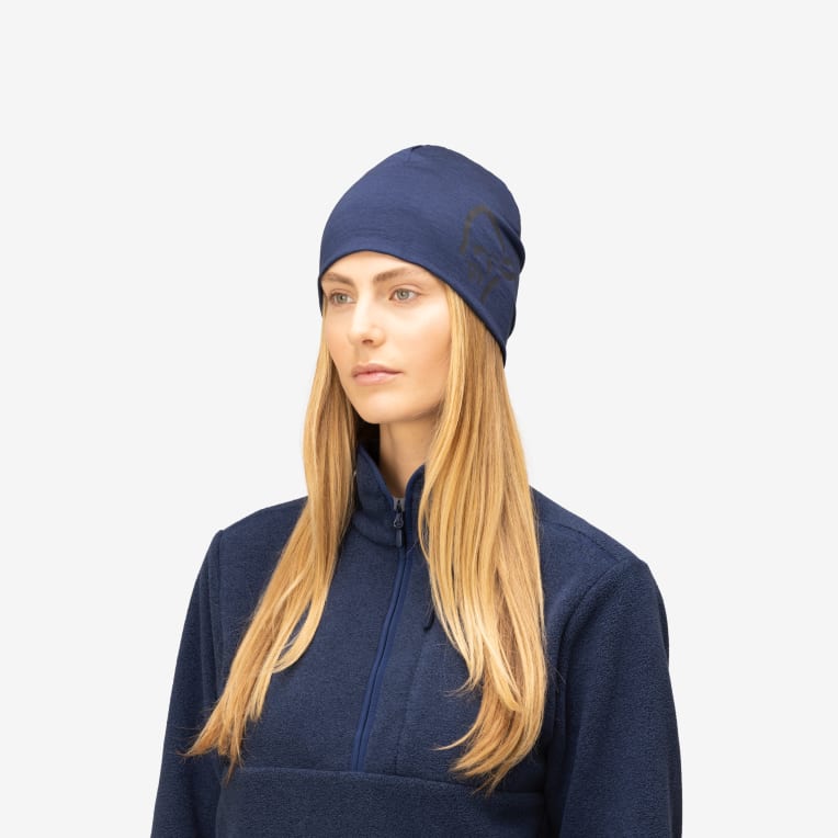 A classic warm and soft wool beanie.