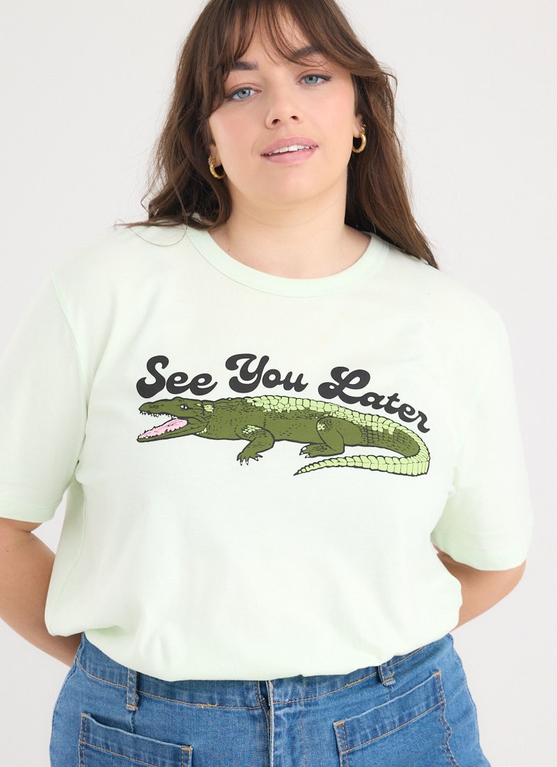 Irwin See You Later Alligator Graphic Slogan Tee