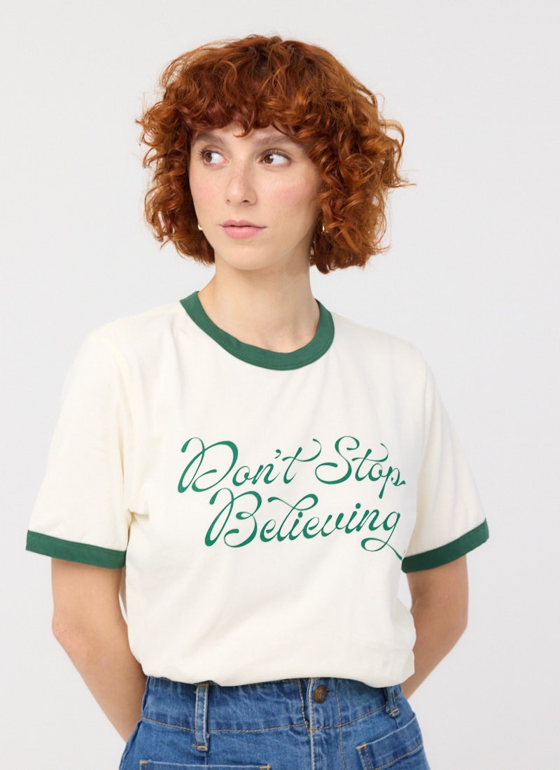 Von Don’t Stop Believing Ringer Tee