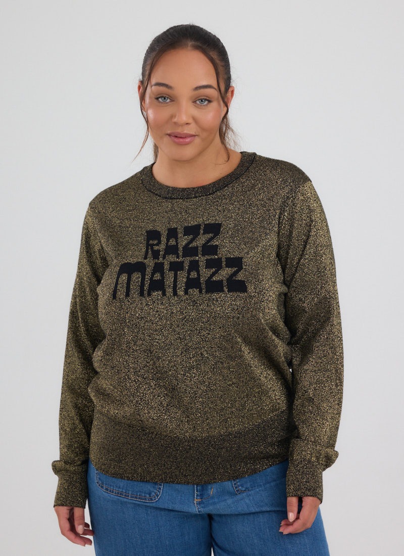 Roxie Razzmatazz Sparkly Slogan Jumper