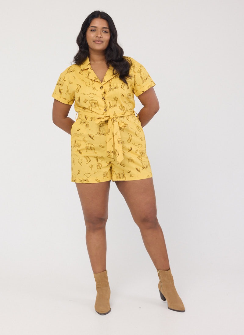 Alexandra Western Rodeo Print Playsuit