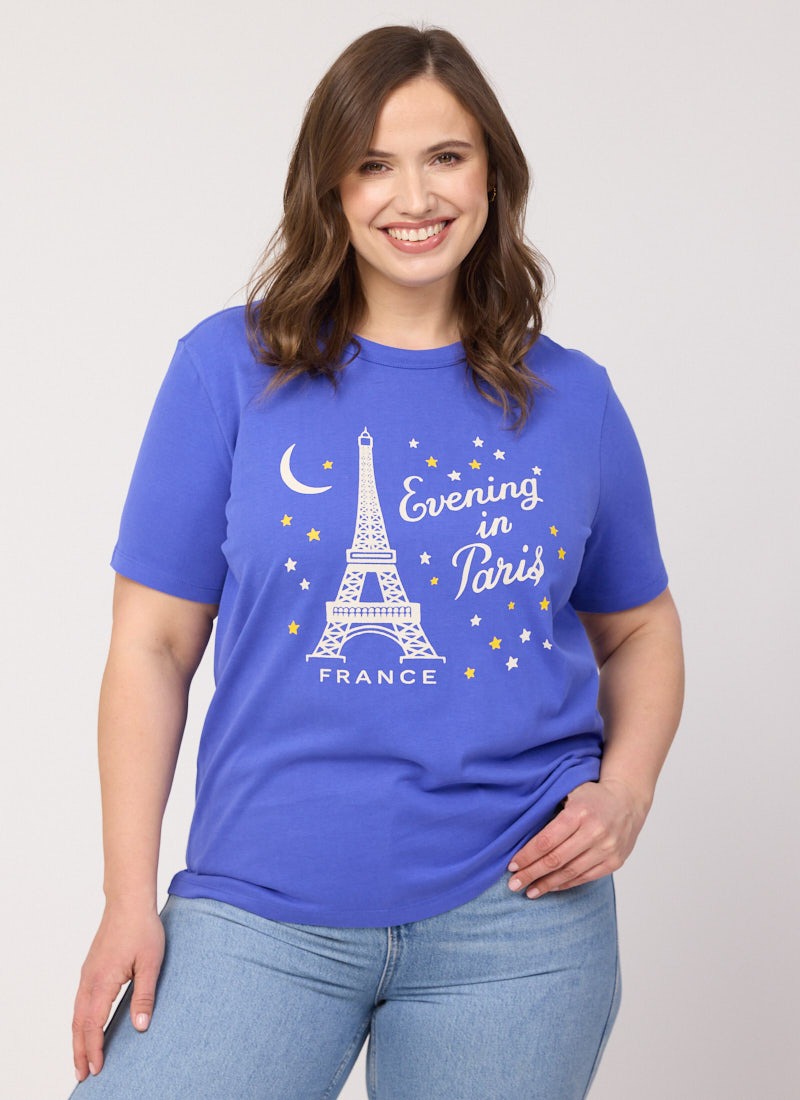 Sharmilla Evening In Paris Graphic Slogan Tee