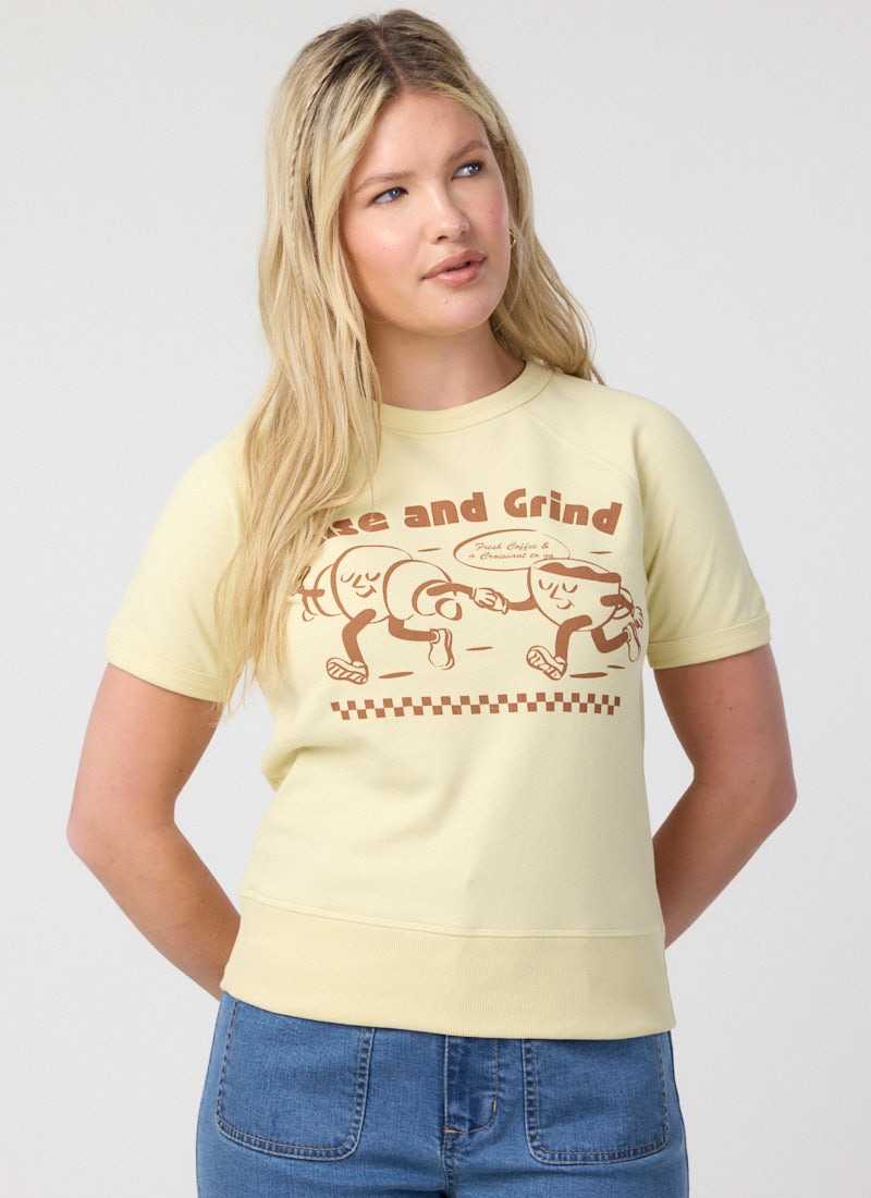 Benedict Rise And Grind Short Sleeve Sweatshirt