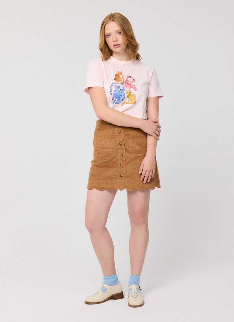 Bombalurina Painterly Cat Print Graphic Tee