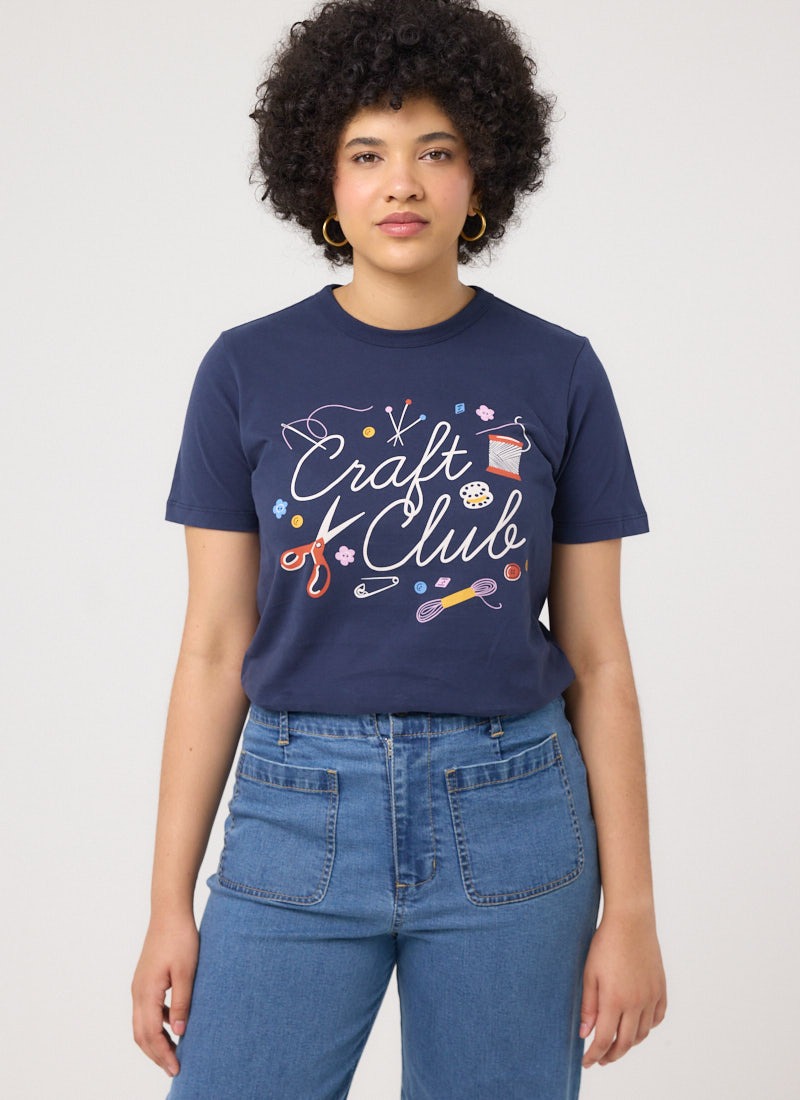 Duvall Craft Club Graphic Slogan Tee