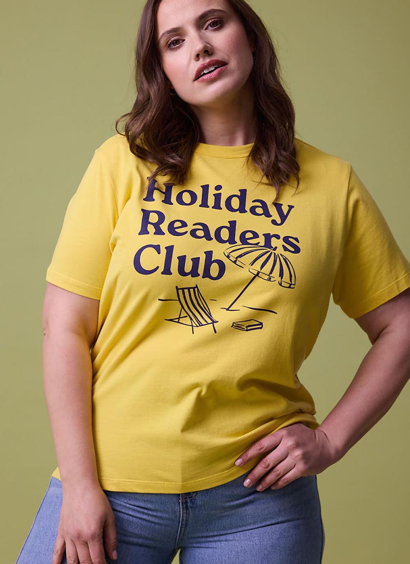 Judith Holiday Readers Club Slogan Tee