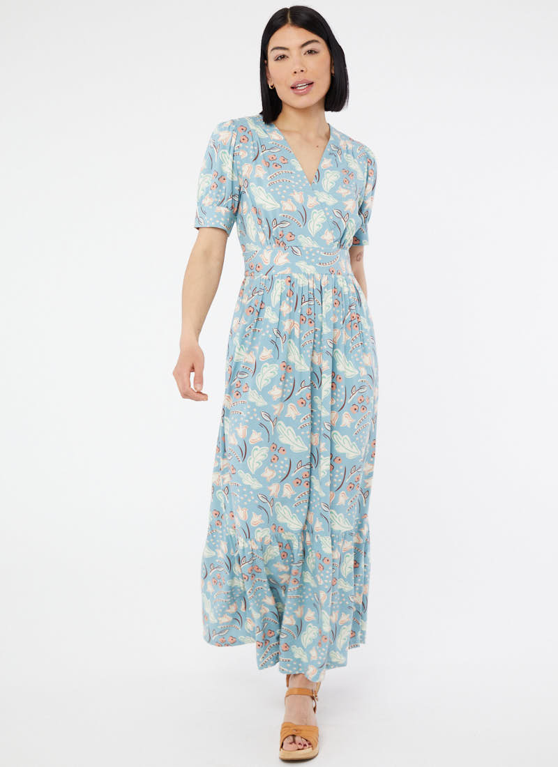Albertine Bloomsbury Print Floral Midaxi Dress