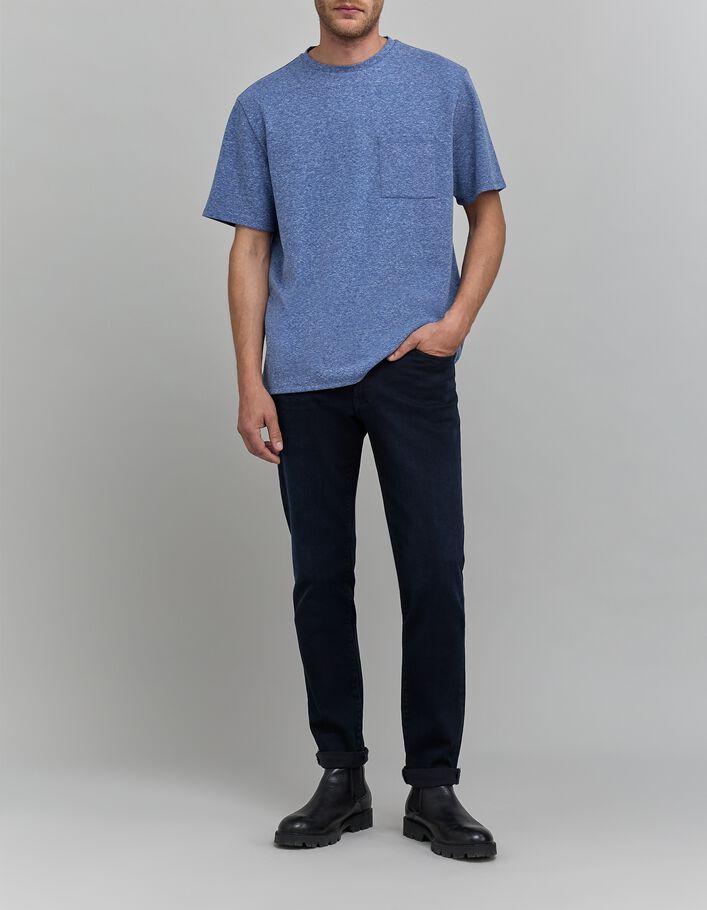T-shirt cobalt effet faux-uni Homme