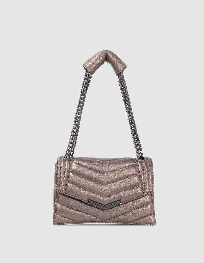 Sac THE 1 glitter copper cuir m&eacute;tallis&eacute; Femme