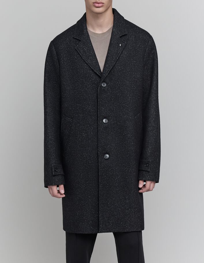 Manteau anthracite lainage faux-uni Homme