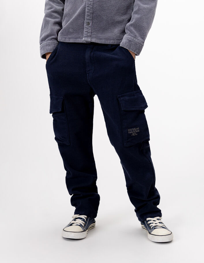 Pantalon droit marine esprit battle gar&ccedil;on