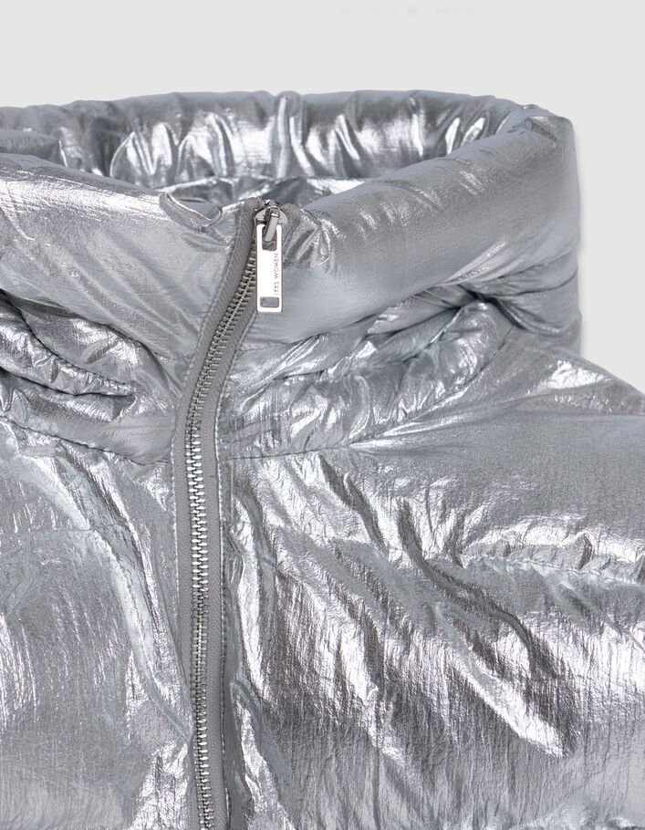 Capuche doudoune argent nylon Femme