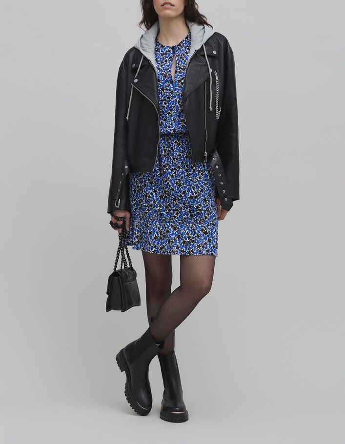 Robe bleue imprim&eacute; &eacute;toiles-&eacute;clairs Femme